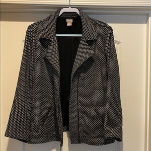 Chico's Black and White Textured Blazer new without tags.  XXL / 20W / Chico sz4